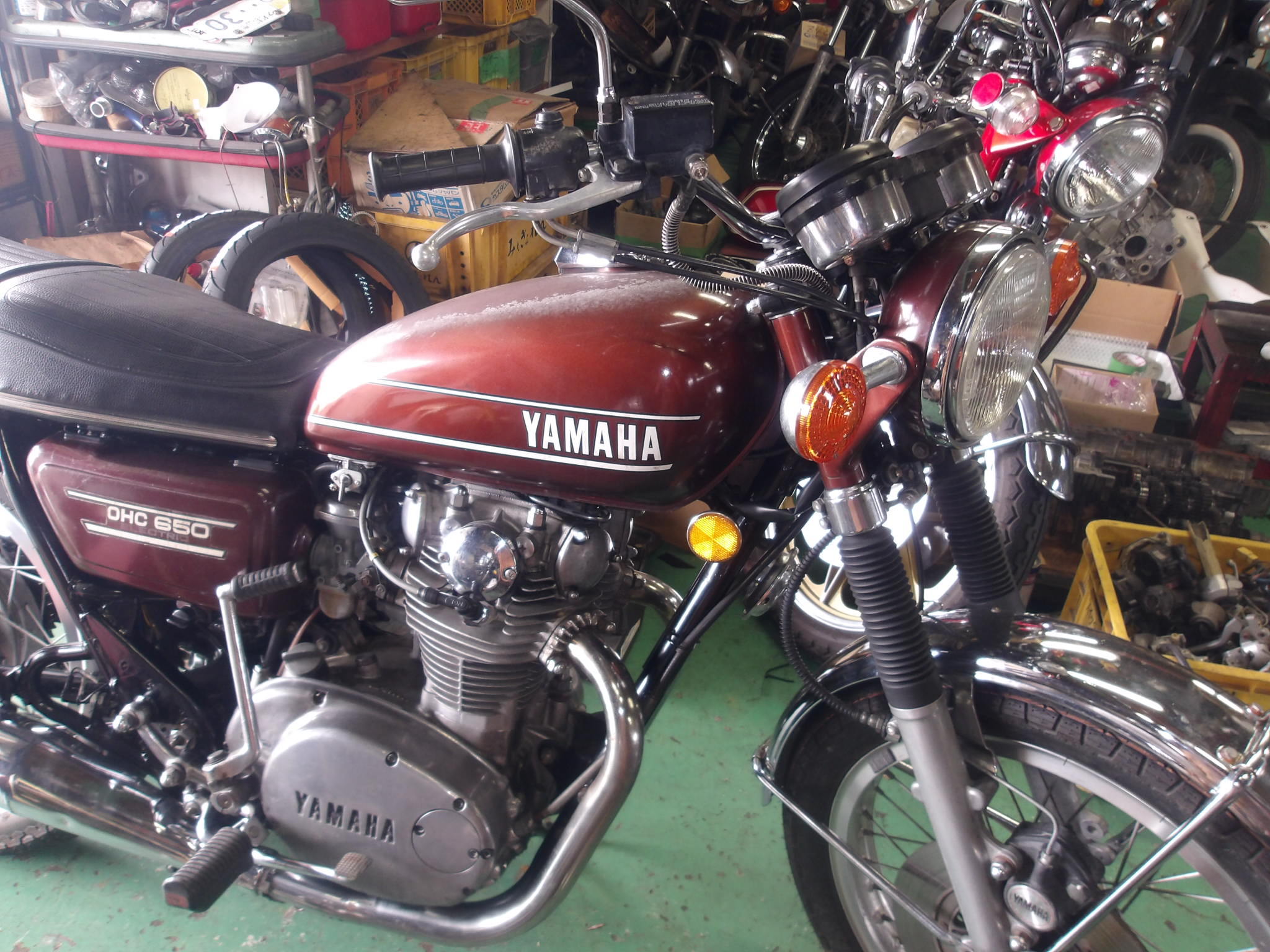 総メンテナンス済みYAMAHA650Fプロモデル完全整備　試奏確認済み　超美品 1973 TX650 入荷しました 日本では発売してない1973モデル 1972