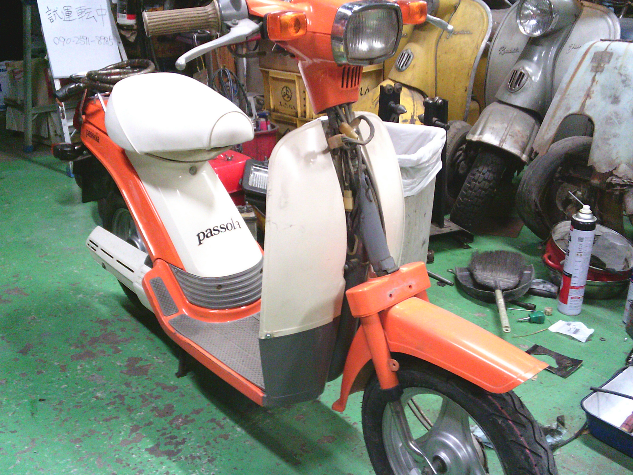 【購入者様決定】ヤマハ　パッソーラ　レストア用 パッソーラ初期型の整備 5: レストアくんのブログ