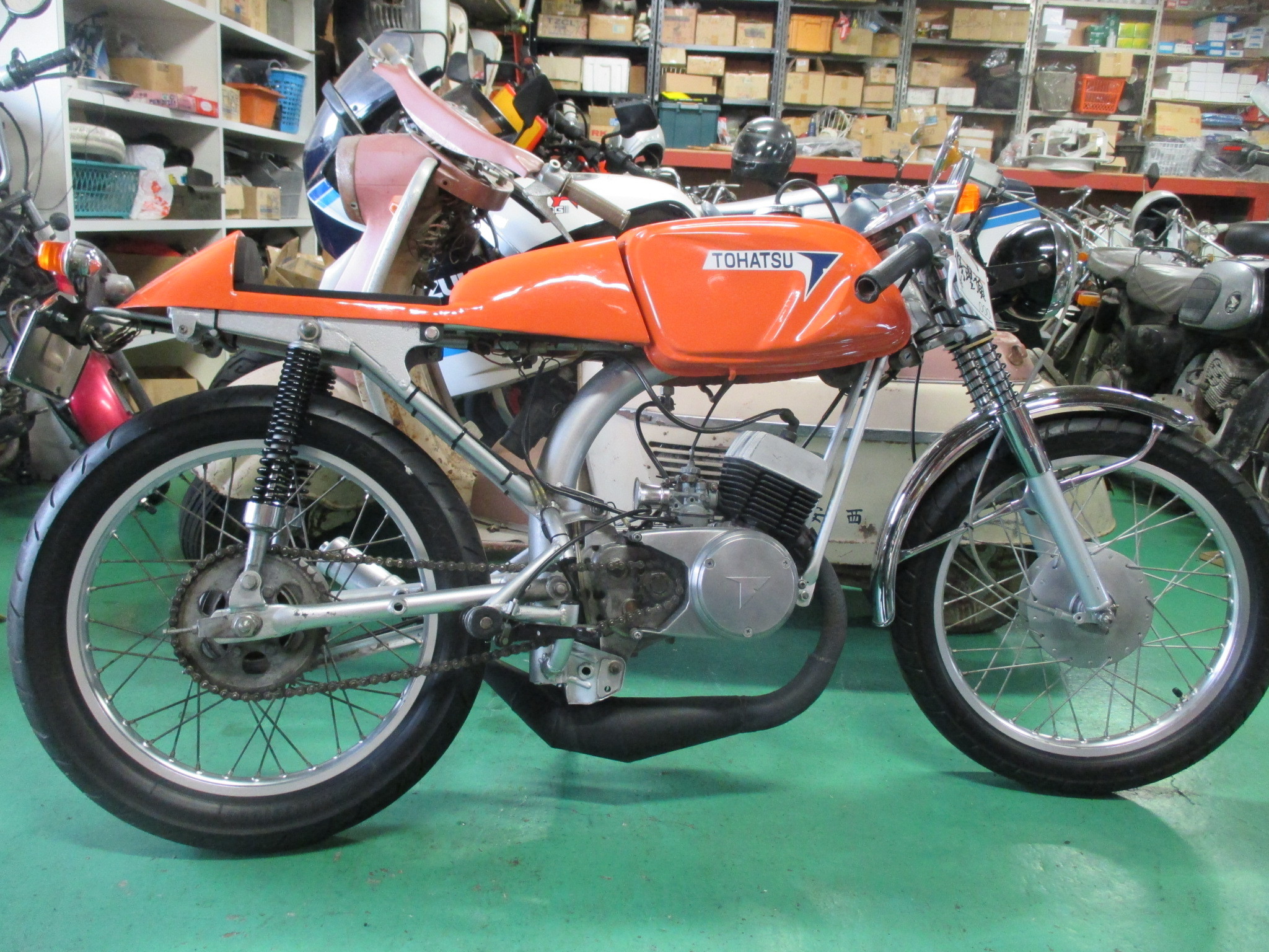 トーハツ90　GF型　レストアベース トーハツGF90改の整備依頼 1: レストアくんのブログ