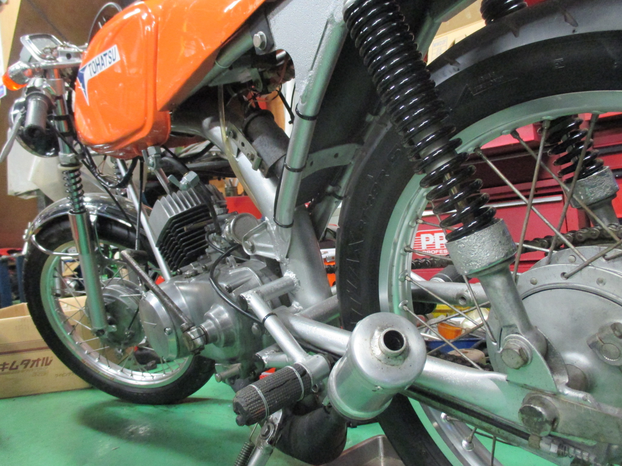 トーハツGF90改の整備 2 修理完了: レストアくんのブログ